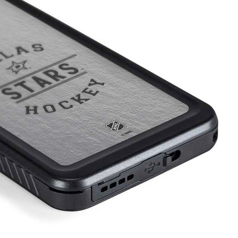 NHL Dallas Stars Black Text Galaxy S24 Plus Waterproof Case