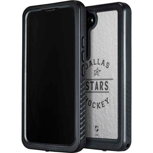 NHL Dallas Stars Black Text Galaxy S24 Waterproof Case