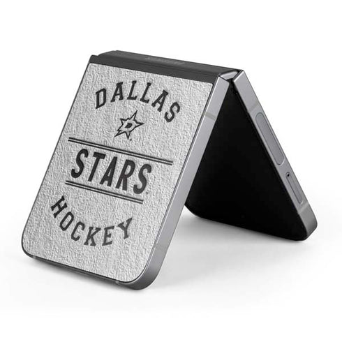 NHL Dallas Stars Black Text Galaxy Z Flip6 Skin