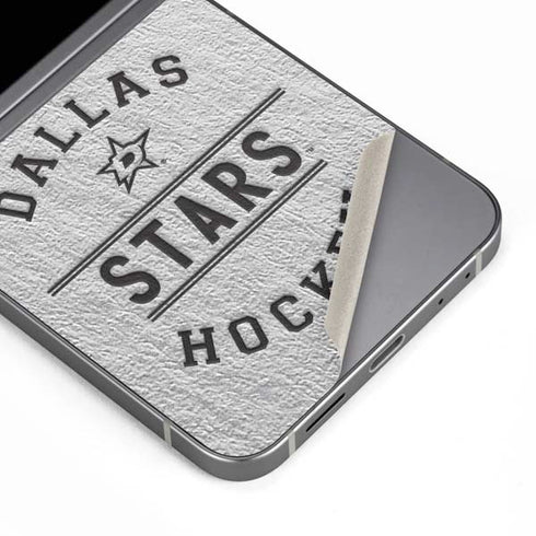 NHL Dallas Stars Black Text Galaxy Z Flip6 Skin
