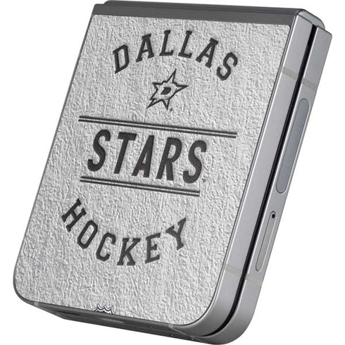 NHL Dallas Stars Black Text Galaxy Z Flip6 Skin