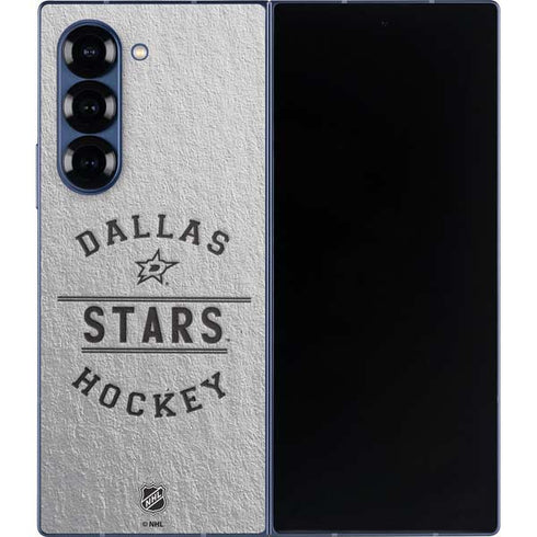 NHL Dallas Stars Black Text Galaxy Z Fold6 Skin