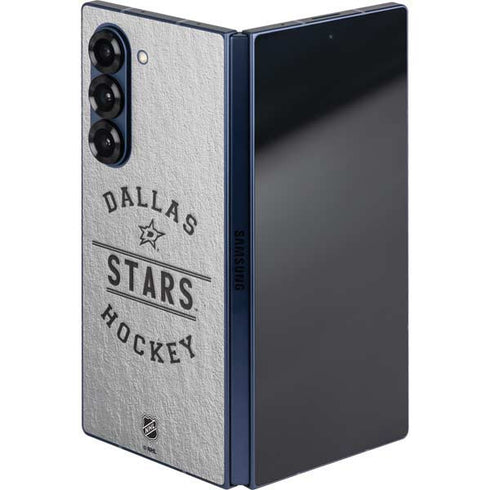 NHL Dallas Stars Black Text Galaxy Z Fold6 Skin