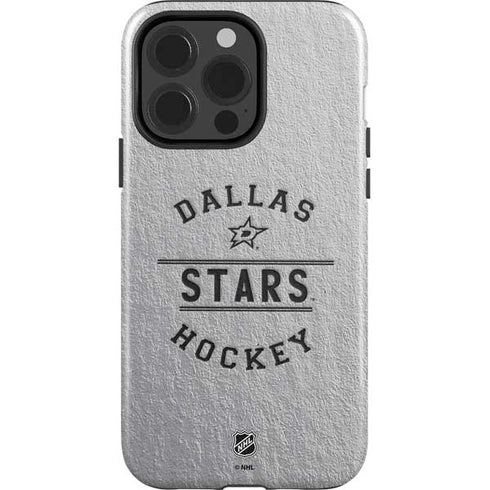 NHL Dallas Stars Black Text iPhone 15 Pro Impact Case