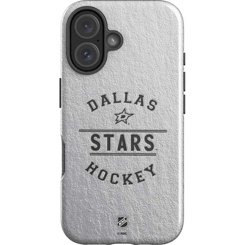 NHL Dallas Stars Black Text iPhone 16 Impact Case