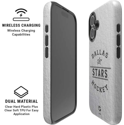 NHL Dallas Stars Black Text iPhone 16 Magsafe Impact Case