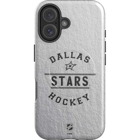 NHL Dallas Stars Black Text iPhone 16 Plus Magsafe Impact Case