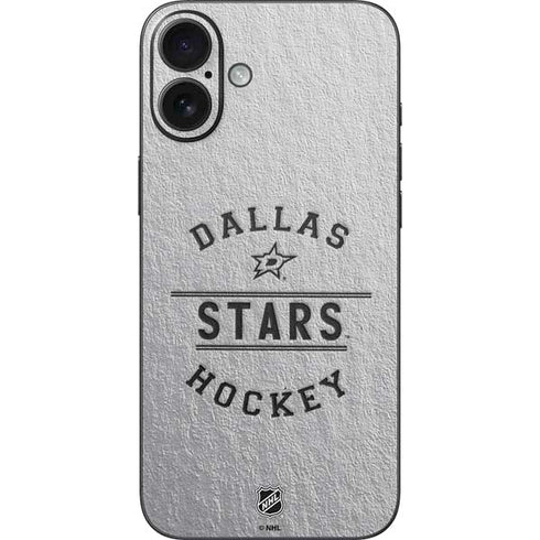 NHL Dallas Stars Black Text iPhone 16 Plus Skin