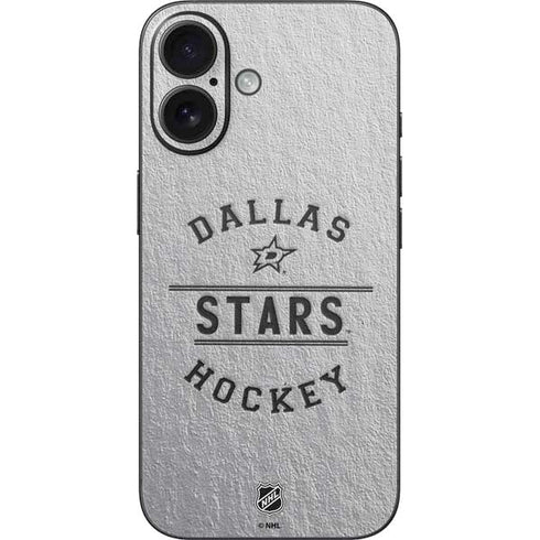 NHL Dallas Stars Black Text iPhone 16 Skin