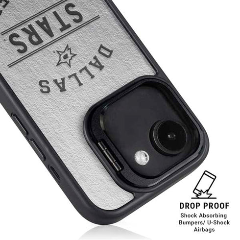 NHL Dallas Stars Black Text iPhone 16e Kickstand Case