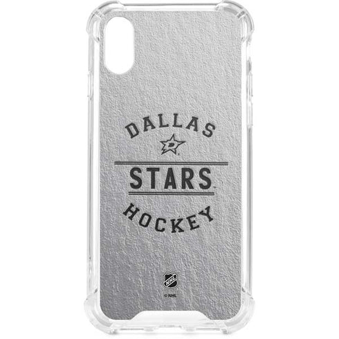 NHL Dallas Stars Black Text iPhone XS Clear Case