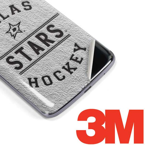 NHL Dallas Stars Black Text Moto E5 Plus Skin