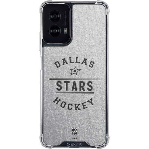 NHL Dallas Stars Black Text Moto G Power 5G (2024) Clear Case