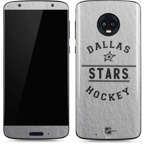 NHL Dallas Stars Black Text Moto G6 Skin