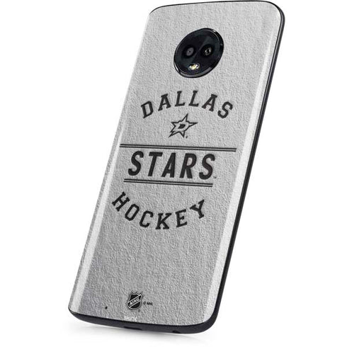 NHL Dallas Stars Black Text Moto G6 Skin