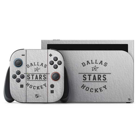 NHL Dallas Stars Black Text Nintendo Switch 2 (2025) with Joy-Con Skin