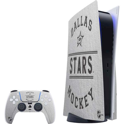 NHL Dallas Stars Black Text PlayStation PS5 Skins