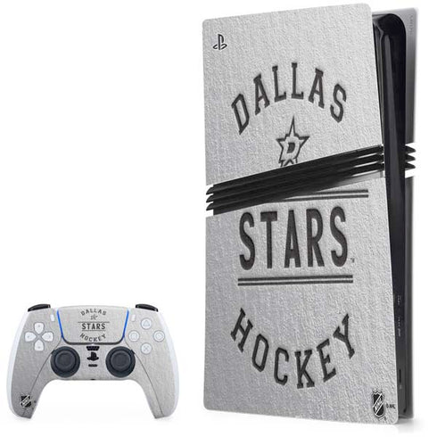 NHL Dallas Stars Black Text PS5 Pro Bundle Skin