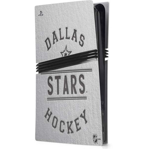 NHL Dallas Stars Black Text PS5 Pro Console Skin