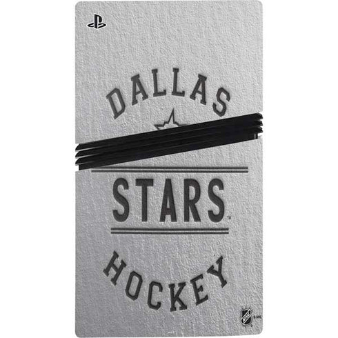 NHL Dallas Stars Black Text PS5 Pro Console Skin