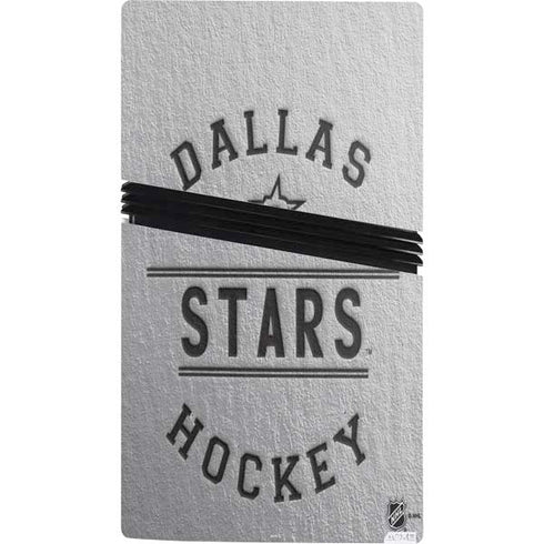 NHL Dallas Stars Black Text PS5 Pro Console Skin