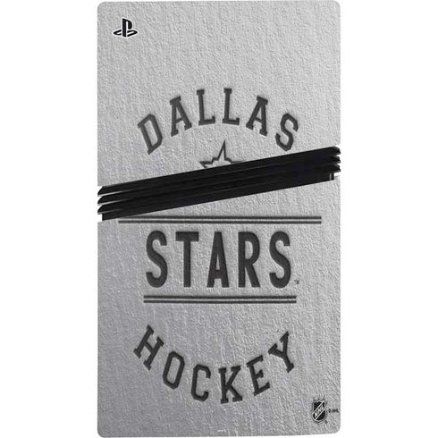 NHL Dallas Stars Black Text PS5 Pro Disk Console Skin