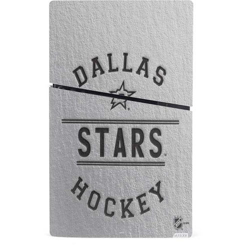 NHL Dallas Stars Black Text PS5 Slim Digital Edition Console Skin