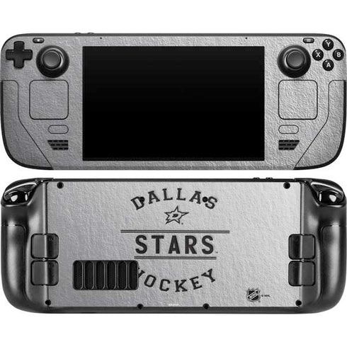 NHL Dallas Stars Black Text Steam Deck Handheld Gaming Computer OLED Skin