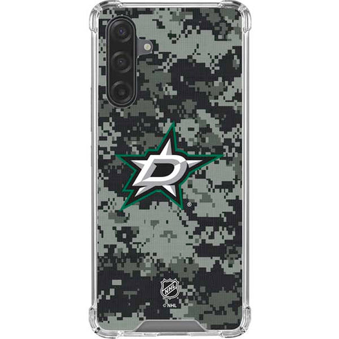 NHL Dallas Stars Camo Galaxy A17 Clear Case