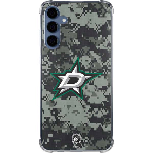 NHL Dallas Stars Camo Galaxy A55 5G Clear Case
