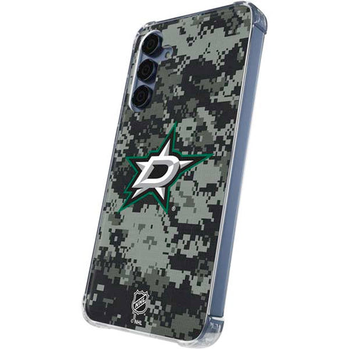 NHL Dallas Stars Camo Galaxy A55 5G Clear Case