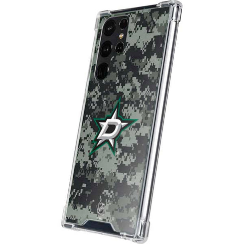NHL Dallas Stars Camo Galaxy S23 Ultra Clear Case
