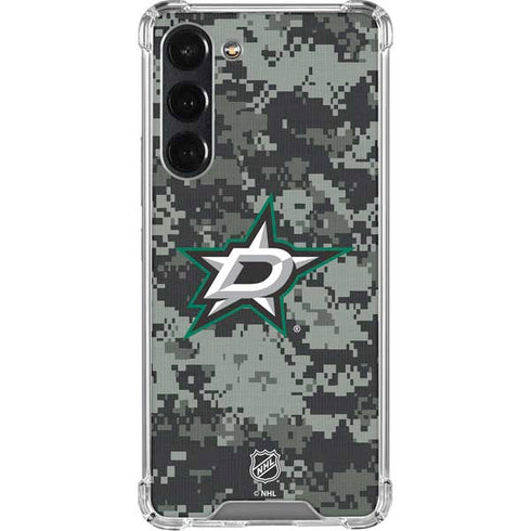 NHL Dallas Stars Camo Galaxy S24 FE Clear Case