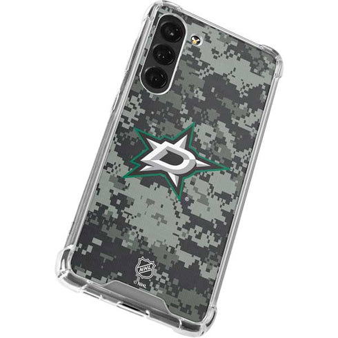 NHL Dallas Stars Camo Galaxy S24 FE Clear Case