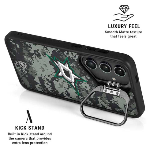 NHL Dallas Stars Camo Galaxy S24 Kickstand Case