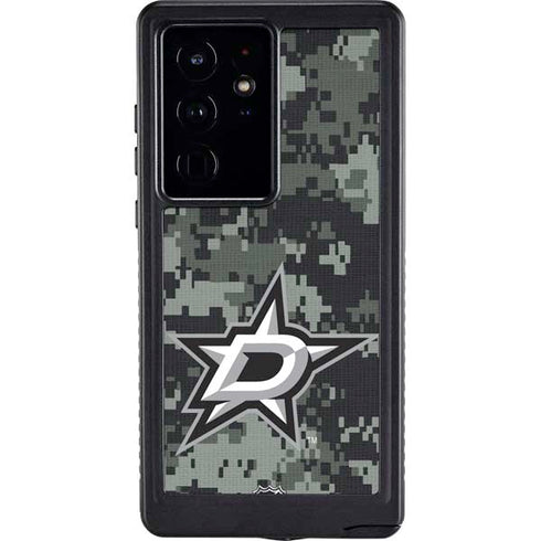 NHL Dallas Stars Camo Galaxy S24 Ultra Waterproof Case
