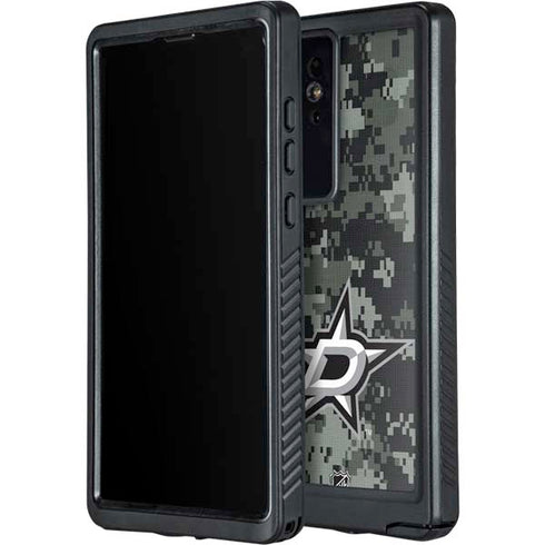 NHL Dallas Stars Camo Galaxy S24 Ultra Waterproof Case