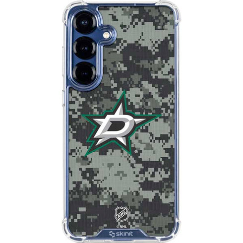 NHL Dallas Stars Camo Galaxy S25 Clear Case