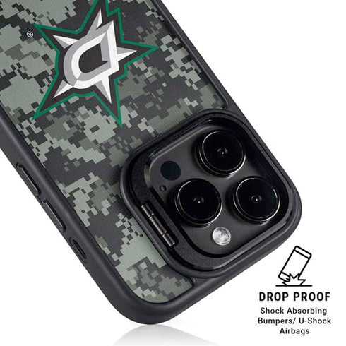 NHL Dallas Stars Camo iPhone 13 Pro Max Kickstand Case