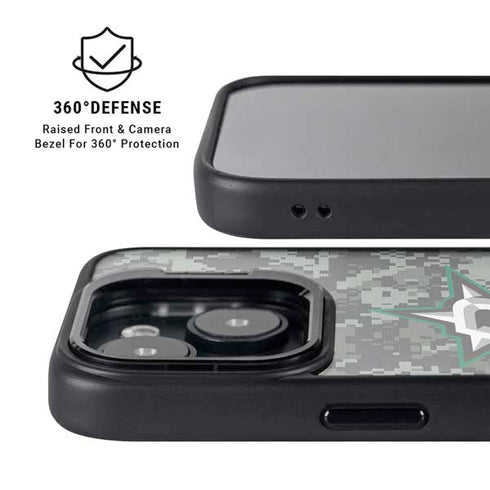NHL Dallas Stars Camo iPhone 14 Plus Kickstand Case