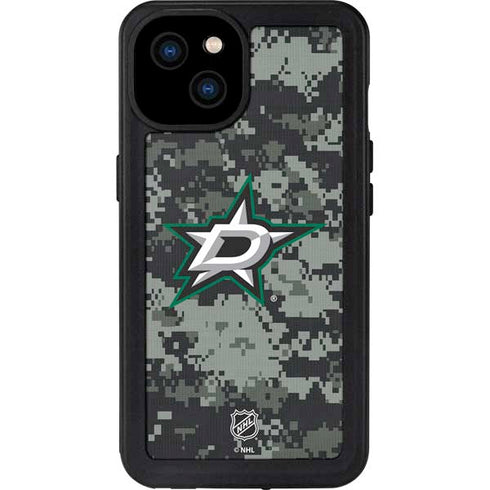 NHL Dallas Stars Camo iPhone 15 Plus Waterproof Case