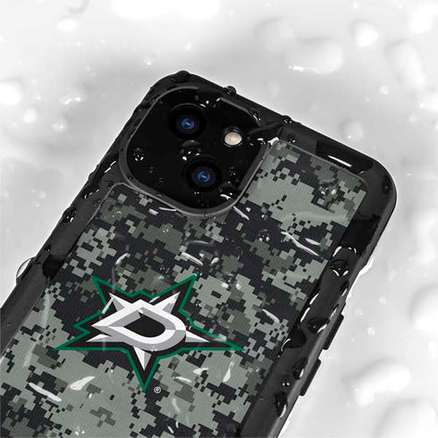 NHL Dallas Stars Camo iPhone 15 Plus Waterproof Case