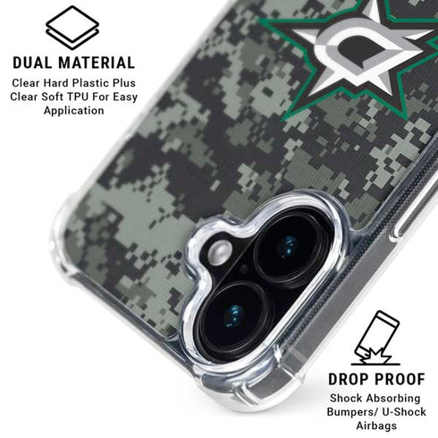 NHL Dallas Stars Camo iPhone 16 MagSafe Case