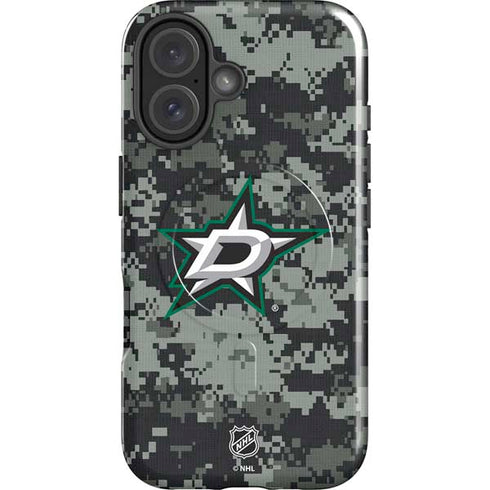 NHL Dallas Stars Camo iPhone 16 Magsafe Impact Case