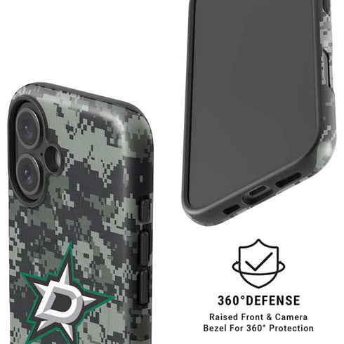 NHL Dallas Stars Camo iPhone 16 Magsafe Impact Case