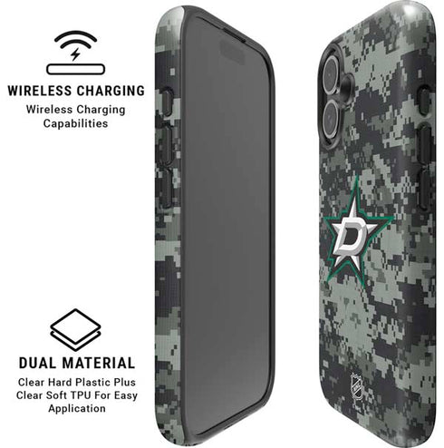 NHL Dallas Stars Camo iPhone 16 Magsafe Impact Case