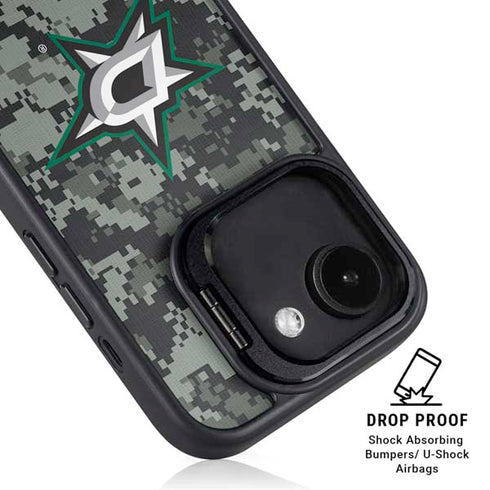 NHL Dallas Stars Camo iPhone 16e Kickstand Case