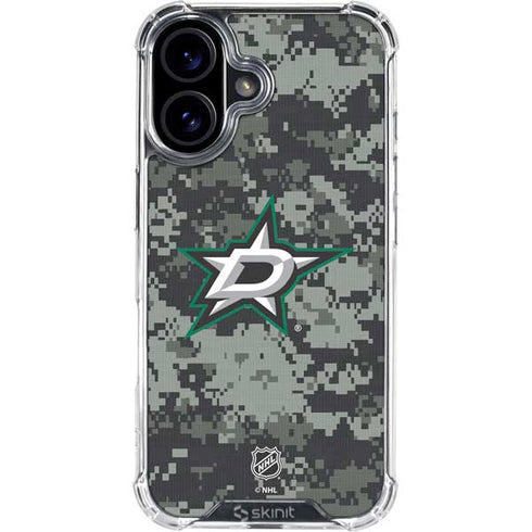 NHL Dallas Stars Camo iPhone 17 Clear Case