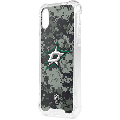 NHL Dallas Stars Camo iPhone XS Clear Case