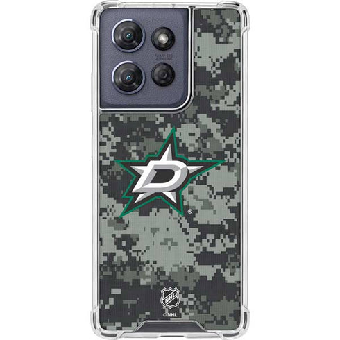 NHL Dallas Stars Camo Moto G 5G (2025) Clear Case